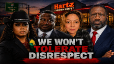 Dr. Candice Matthews & Quanell X Confront Hartz Chicken Owner Over Anti-Black Employee